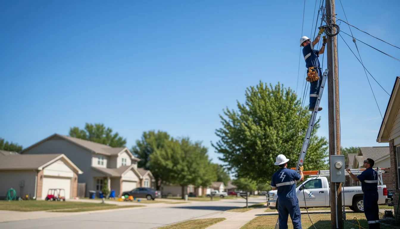 Residential electrician providing installation services in Lawrenceville, GA